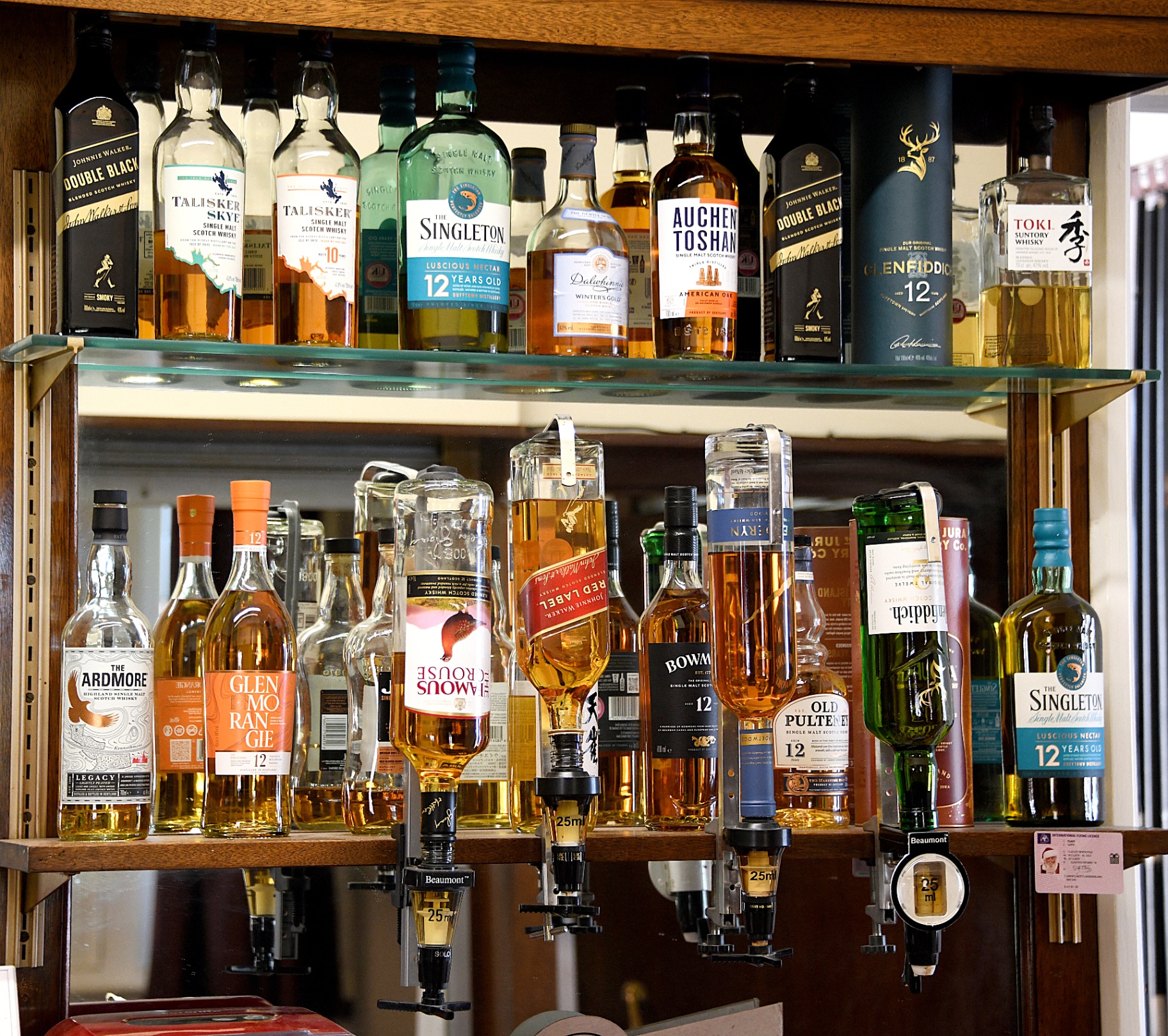 Behind the bar